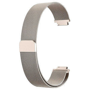 Milanese Strap Band Stainless Steel Magnetic For Fitbit Inspire / Inspire HR, Small (5.3"-7.9"), Champagne Gold