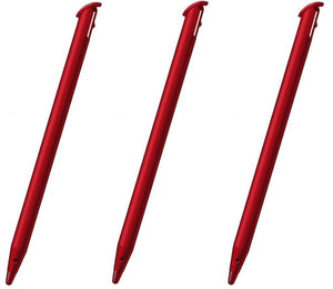 Red Touch Stylus Pen for New Nintendo 2DS XL Pack of 3