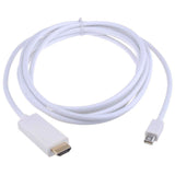 1.8M Gold-Plated Mini DisplayPort to HDMI Male Cable Adapter For PC