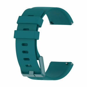 Replacement Strap Silicone Band Bracelet for Fitbit Versa 2/Versa Lite/Versa, Large Fits Wrist 7.1" - 8.7", Dark Green