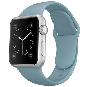 for Apple Watch iWatch Series 7 6 5 4 3 38/40/41/42/44/45mm Silicone Band Strap[42mm/44mm/45mm,Teal]