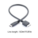 USB 3.0 to Type C 3.1 Data Cable for Samsung Maxtor M3 2TB HDD Hard Drive