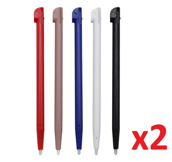 Stylus Pen for Nintendo 2DS Red Blue Black Colour Touch Pack of 10