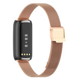 For Fitbit Luxe Strap Milanese Wrist Band Stainless Steel Magnetic[Gold]
