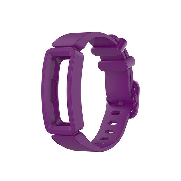 Replacement Silicone Band Strap Bracelet for Fitbit Inspire / 2 / HR / Ace 2 [Deep Purple]