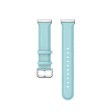 For Fitbit Versa 3 / Sense Band Leather Replacement Wristband Strap[Light Blue]