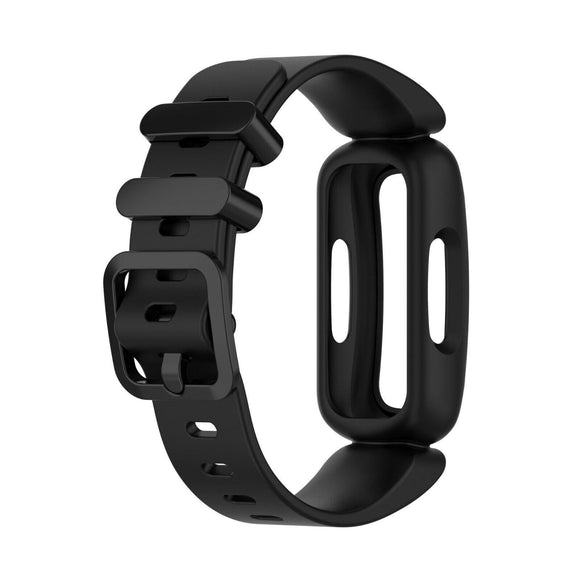 for Fitbit Ace 3 / Inspire 2 Replacement Silicone Band Strap Bracelet Wristband [Black]