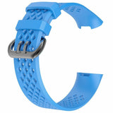 Replacement Strap Silicone Band Bracelet Wristband for Fitbit Charge 3[Small Fits Wrist 5.5" - 6.9",Light Blue]