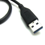 Hellfire Trading 3.0 USB Data Transfer Black Charger Power Cable for Seagate 1TB Expansion