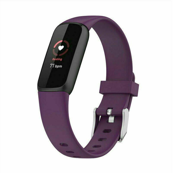 for Fitbit Luxe / Special Edition Replacement Band Strap Silicone Bracelet Wrist[Large,Purple]