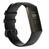Replacement Wristband Strap Bracelet Band for Fitbit Charge 3, Small Fits Wrist 5.5" - 6.9", Black