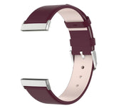 Replacement Wristband Strap Genuine Leather For Fitbit Versa 3 / Sense, Purple