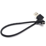 USB B Type Mini 5 pin Male Right Left Angle 90 Degree to USB 2.0 Male Cable 30cm