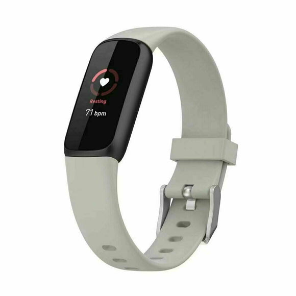 for Fitbit Luxe / Special Edition Replacement Band Strap Silicone Bracelet Wrist[Large,Grey]
