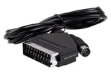 RGB Cable Lead Scart for Sega Saturn, Black