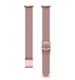 For Fitbit Luxe Strap Milanese Wrist Band Stainless Steel Magnetic[Rose Gold]