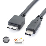 USB 3.0 to Type C 3.1 Data Cable For Camera Hard Drive MacBook DVD Laed