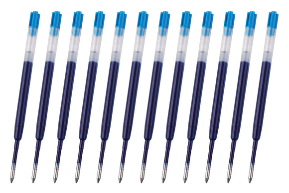 Compatible Refills For Parker Gel Ink Medium Point Blue Pack of 12