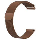 For Fitbit Versa 2/Versa/LITE Strap Milanese Wrist Band Stainless Steel Magnetic[Small (5.5"-7.1"),Coffee]