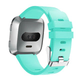 Replacement Silicone Band Strap Bracelet for Fitbit Versa 2/Versa Lite/Versa[Large Fits Wrist 7.1" - 8.7",Teal]