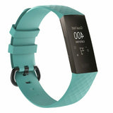 Replacement Wristband Strap Bracelet Band for Fitbit Charge 3[Large Fits Wrist 7.1" - 8.7",Teal]