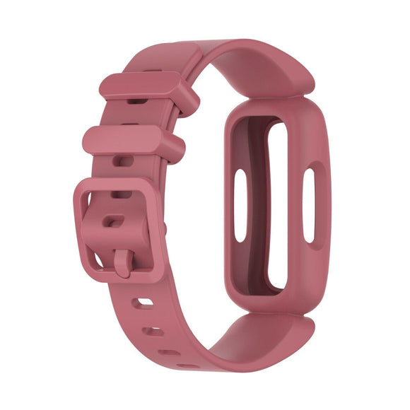 for Fitbit Ace 3 / Inspire 2 Replacement Silicone Band Strap Bracelet Wristband [Watermelon Red]