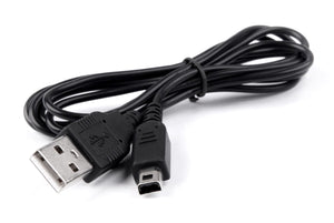 USB Power Charger Cable Cord Lead 2 in 1 for Nintendo 2DS XL Black