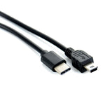 For Garmin Sat Nav Forerunner 205  USB Mini to Type C Charger Power Short Cable Lead