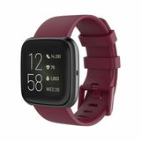 Replacement Strap Silicone Band Bracelet for Fitbit Versa 2/Versa Lite/Versa, Large Fits Wrist 7.1" - 8.7", Red