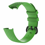 Replacement Wristband Strap Bracelet Band for Fitbit Charge 3[Large Fits Wrist 7.1" - 8.7",Green]