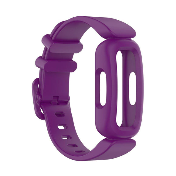 for Fitbit Ace 3 / Inspire 2 Replacement Silicone Band Strap Bracelet Wristband [Purple]