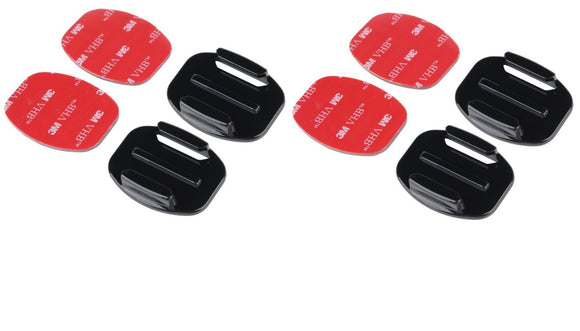 Flat Mounts & Adhesive 3M Sticky Mount for Go Pro HD & Hero 1 2 3+ 4 Pack of 4