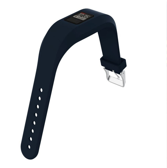 Replacement Band Strap Classic Buckle Wristband Bracele for Garmin Vivofit 4, Black
