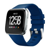 Replacement Silicone Band Strap Bracelet for Fitbit Versa 2/Versa Lite/Versa[Large Fits Wrist 7.1" - 8.7",Blue]