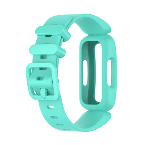 for Fitbit Ace 3 / Inspire 2 Replacement Silicone Band Strap Bracelet Wristband [Teal]