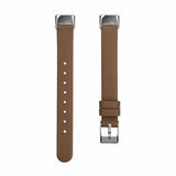 for Fitbit Luxe / Special Edition Band Strap Genuine Leather Replacement Wrist[Brown]