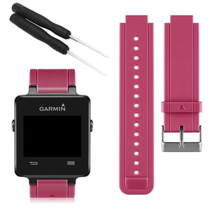 For Garmin Vivoactive Strap Replacement Wristband Bracelet With Tool[Rose Red]
