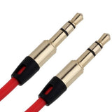 3.5mm Gold Jack Audio AUX Red Cable Cord Lead Replacement for Beats by Dr Dre