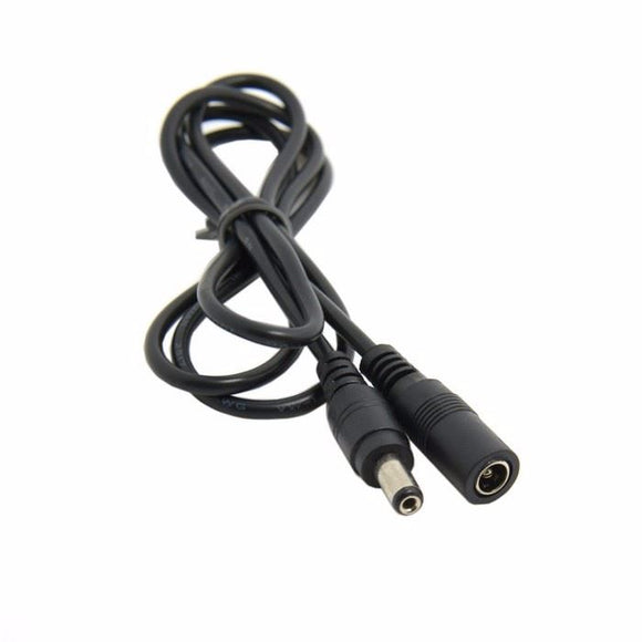 Extension Power Cable 5.5mm x 2.1mm DC Barrel Jack Male to Female 3m Black