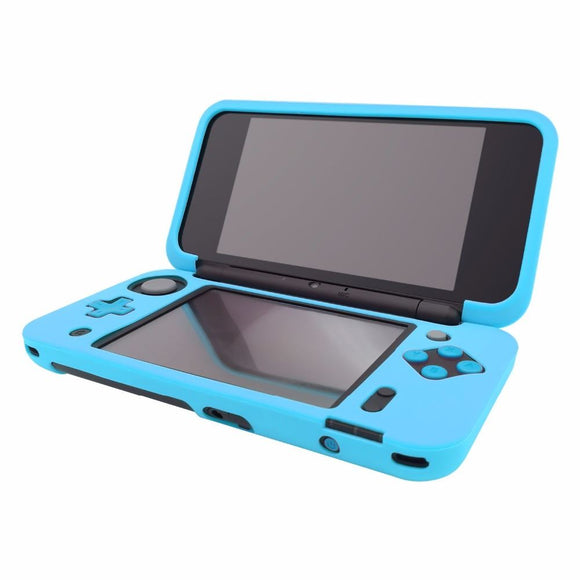 Blue Silicone Cover Rubber Gel Skin Case for Nintendo 2DS XL