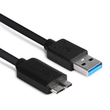 Hellfire Trading 3.0 USB Data Transfer Black Charger Power Cable for Samsung Portable Ssd T1