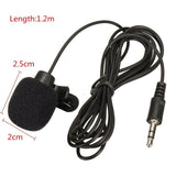 3.5mm External Microphone W/ Collar Clip Mic+Adapter Cable for GoPro Hero 4 3+ 3