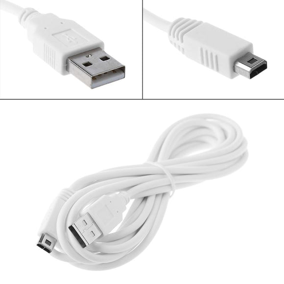 USB Charging Cable Lead Nintendo Wii U Controller 3 Meter Long Charger White