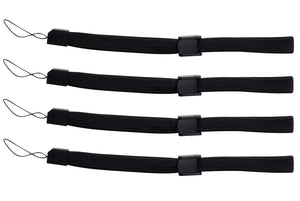 Black Hand Wrist Strap For Wii Remote Controller PSP 3DS DSi 2DS Switch 4 Pack