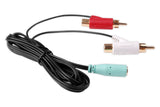 Female Audio Splitter RCA Cable for Turtle Beach Gaming Headset