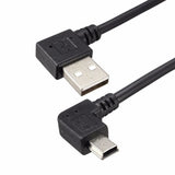 USB 90 Degree Angle Charger Cable for Garmin Sat Nav Forerunner 205 Short Lead
