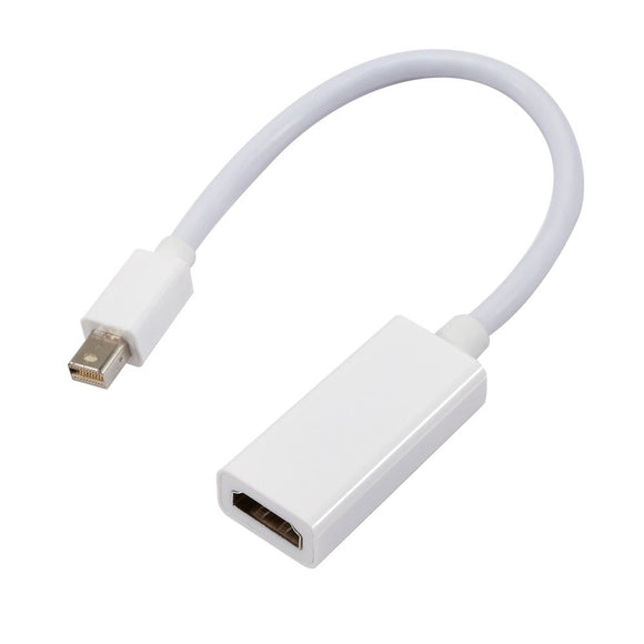20cm  Gold-Plated Mini DisplayPort to HDMI Male Cable Adapter For PC
