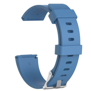 Replacement Silicone Band Strap Bracelet for Fitbit Versa 2/Versa Lite/Versa[Small Fits Wrist 5.5" - 6.9",Rock Blue]