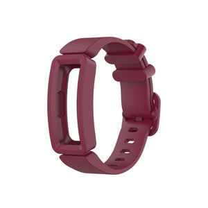 Replacement Silicone Band Strap Bracelet for Fitbit Inspire / 2 / HR / Ace 2[Red Wine]