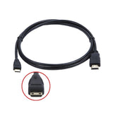 Mini HDMI to HDMI 1080P HD TV AV Video Out Cable Lead For Dell Latitude 10, Black